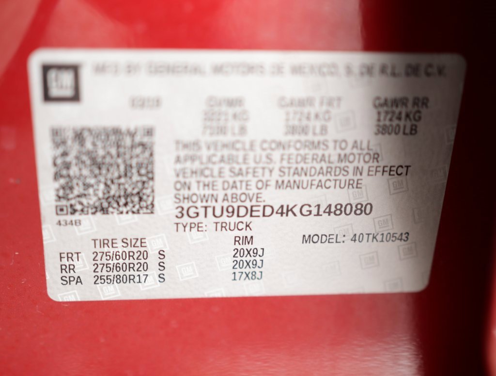 Used 2019 GMC Sierra 1500 SLT w/ SLT Premium Package image 44