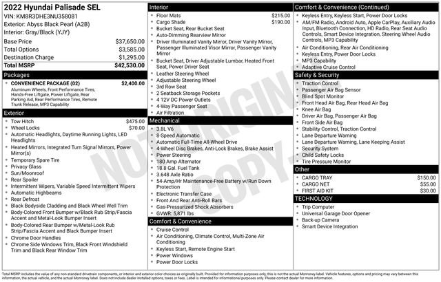 Used 2022 Hyundai Palisade SEL w/ Convenience Package image 34