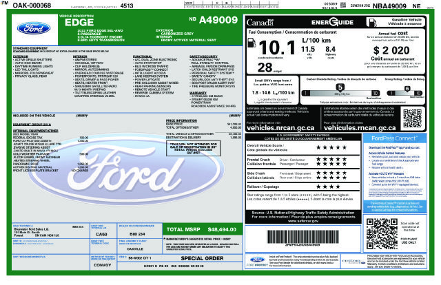 Used 2022 Ford Edge SEL w/ Cold Weather Package AWD/4WD image 5