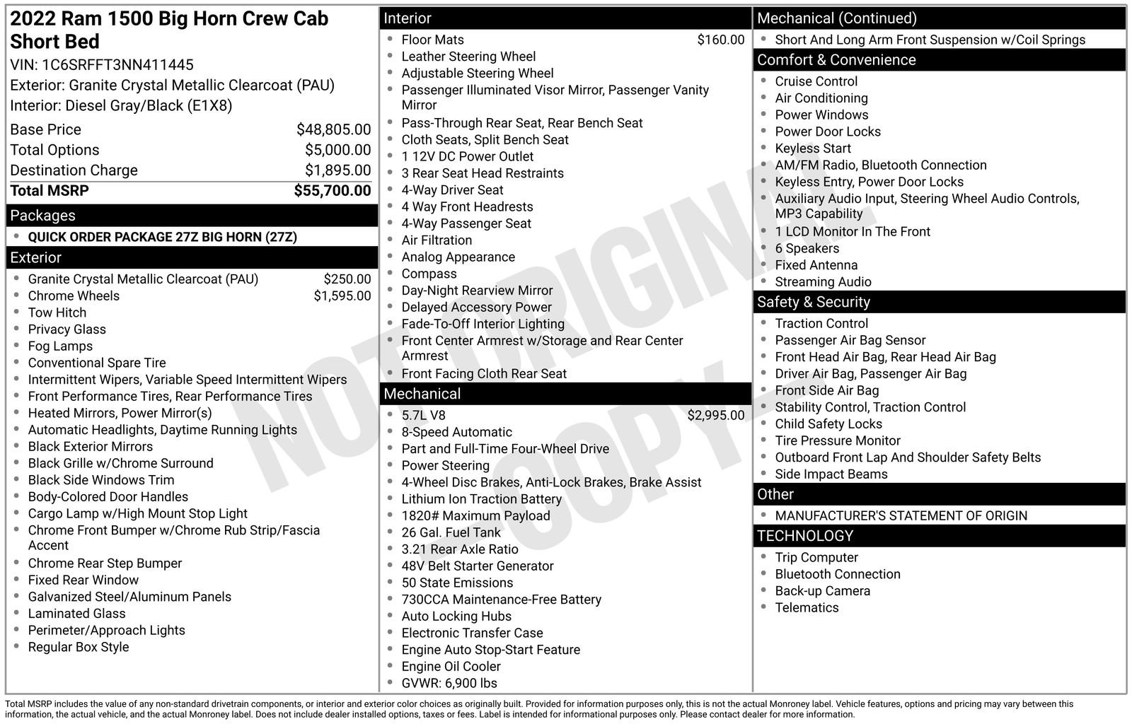 Used 2022 RAM 1500 Big Horn AWD/4WD image 4