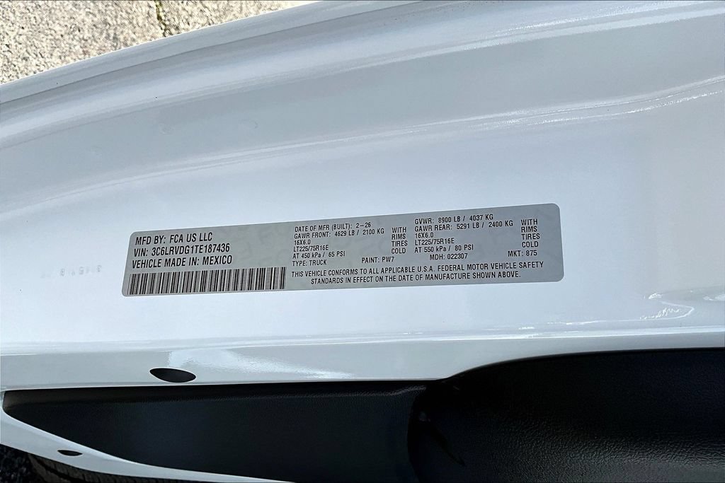 New 2026 RAM ProMaster 2500 w/ Convenience Group FWD image 13