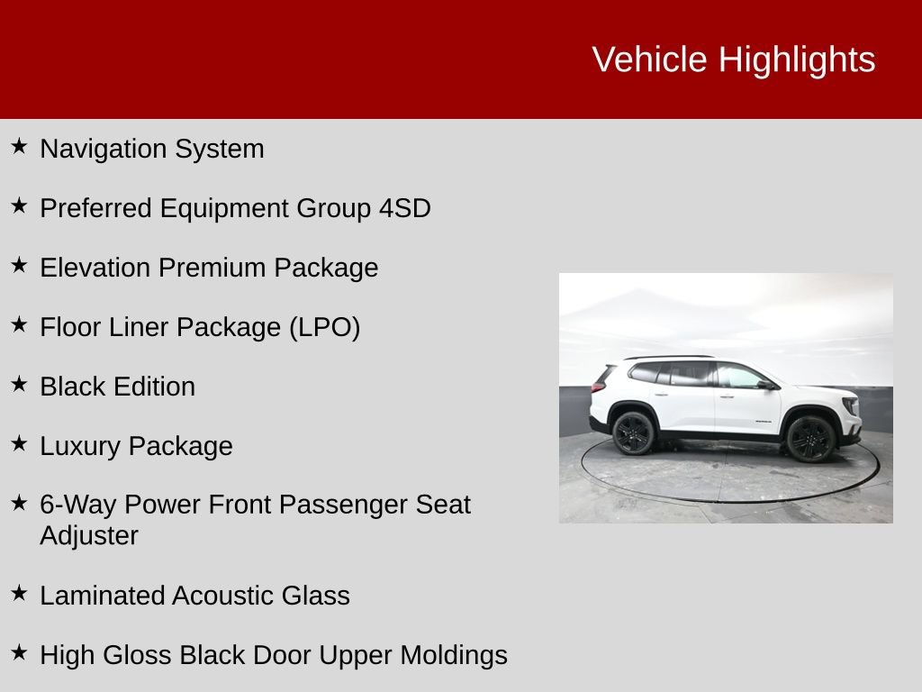 New 2026 GMC Acadia Elevation w/ Black Edition AWD/4WD video 2