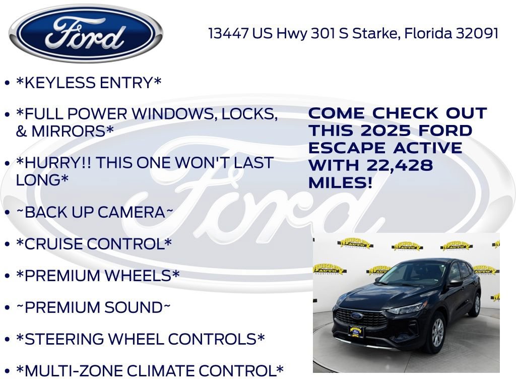 Certified 2025 Ford Escape Active AWD/4WD image 12