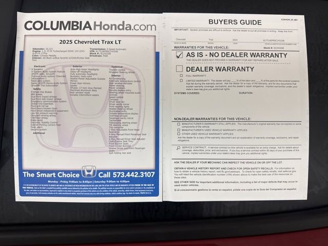 Used 2025 Chevrolet Trax LT w/ LT Convenience Package image 34