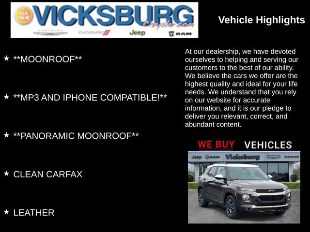 Used 2021 Chevrolet TrailBlazer ACTIV w/ Sun and Liftgate Package FWD image 13