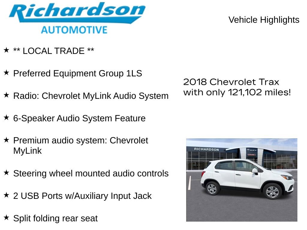Used 2018 Chevrolet Trax LS FWD image 10