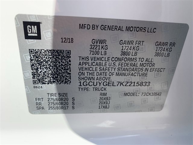 Certified 2019 Chevrolet Silverado 1500 LTZ w/ LTZ Premium Package image 36