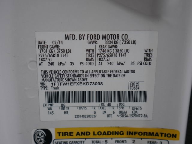 Used 2014 Ford F150 Lariat w/ Equipment Group 502A Luxury AWD/4WD image 30