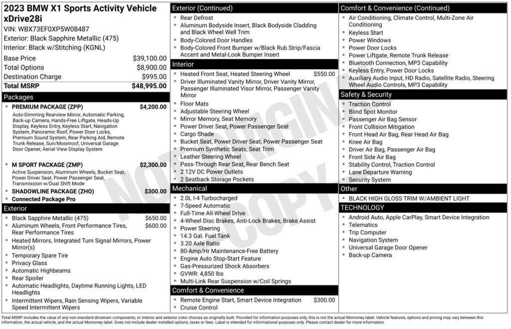 Used 2023 BMW X1 xDrive28i w/ Premium Package image 6