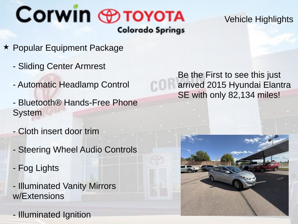 Used 2015 Hyundai Elantra SE w/ Option Group 02 FWD image 4