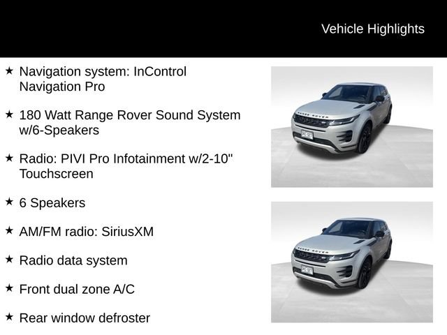 Used 2021 Land Rover Range Rover Evoque R-Dynamic SE AWD/4WD image 7