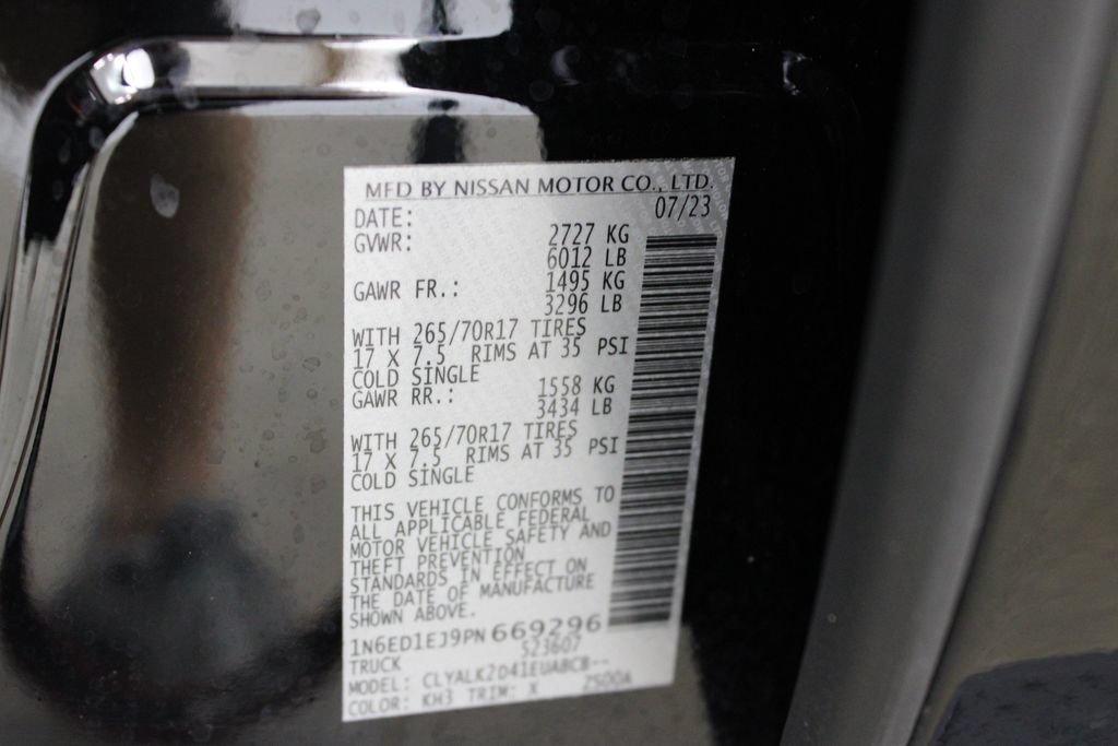 Used 2023 Nissan Frontier Pro-X w/ Pro Convenience Package RWD image 30