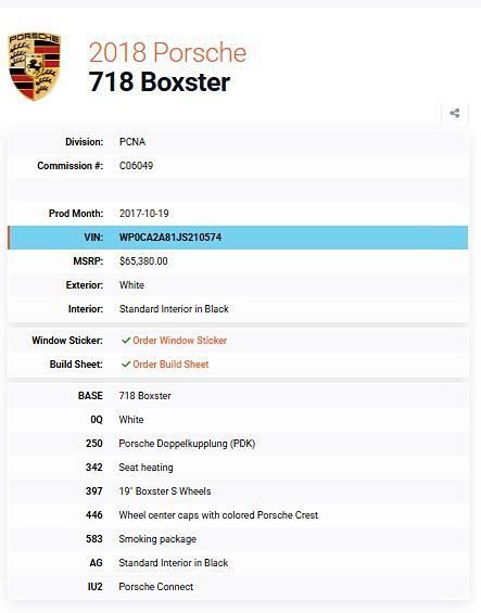 Used 2018 Porsche 718 Boxster RWD image 11