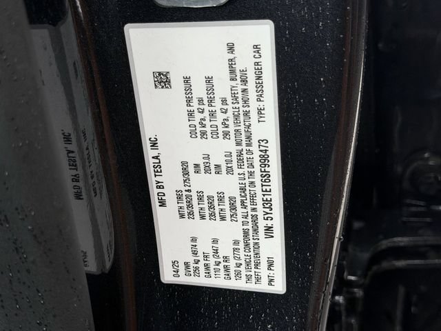 Used 2025 Tesla Model 3 Performance AWD/4WD image 26