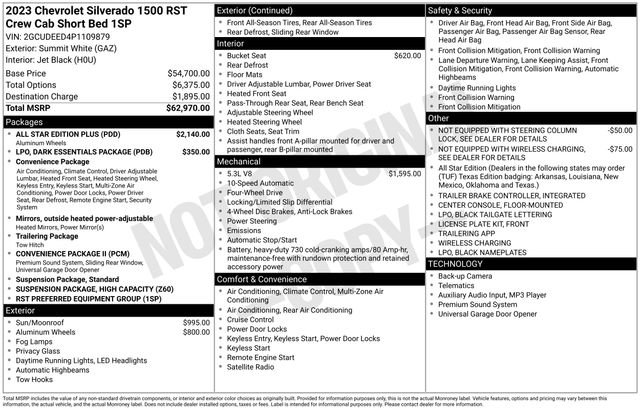 Used 2023 Chevrolet Silverado 1500 RST w/ All Star Edition Plus AWD/4WD image 11