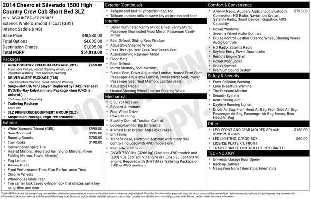 Used 2014 Chevrolet Silverado 1500 High Country w/ High Country Premium Package image 6