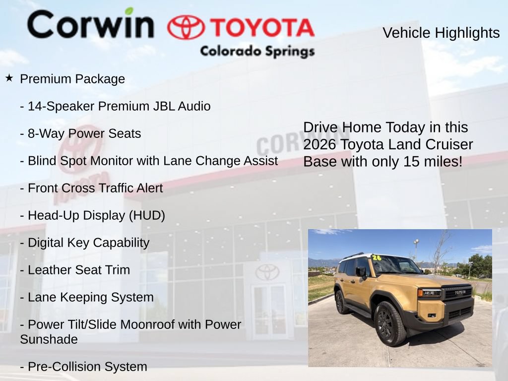 Used 2026 Toyota Land Cruiser w/ Premium Package AWD/4WD image 8