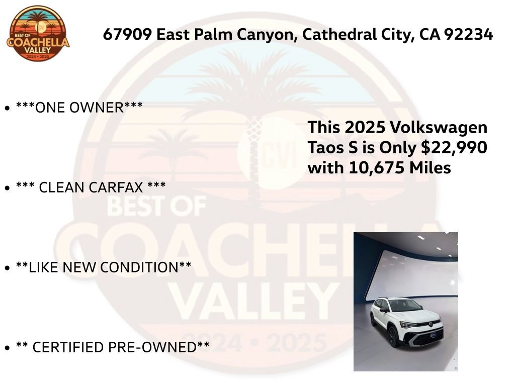 Used 2025 Volkswagen Taos S FWD image 5