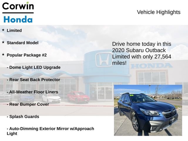 Used 2020 Subaru Outback Limited w/ Popular Package #2 AWD/4WD image 6