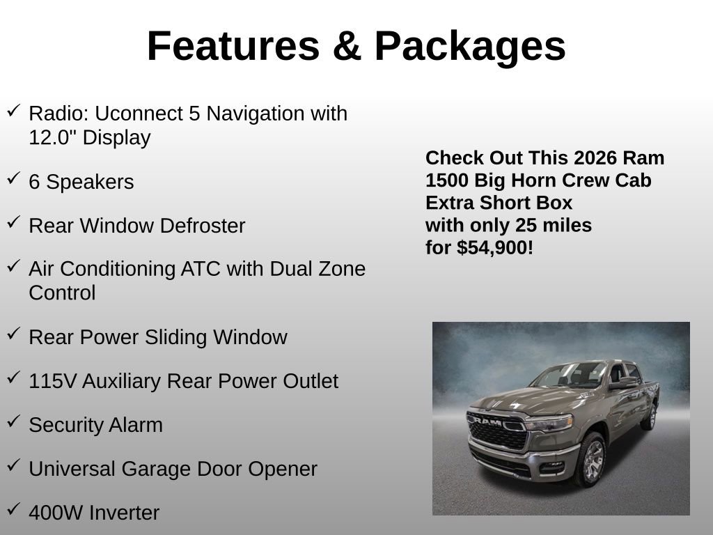 Used 2026 RAM 1500 Big Horn AWD/4WD image 8