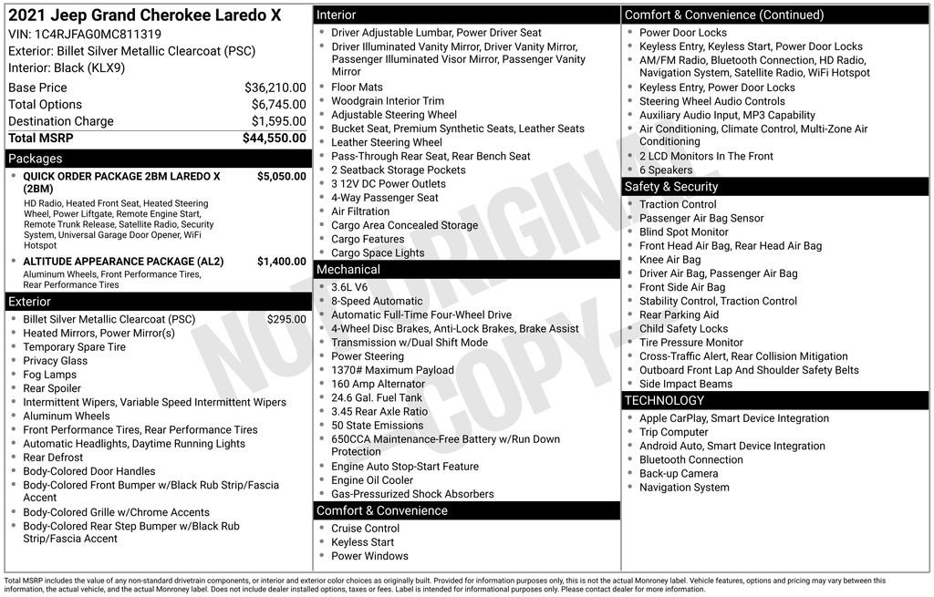 Used 2021 Jeep Grand Cherokee Laredo X image 24