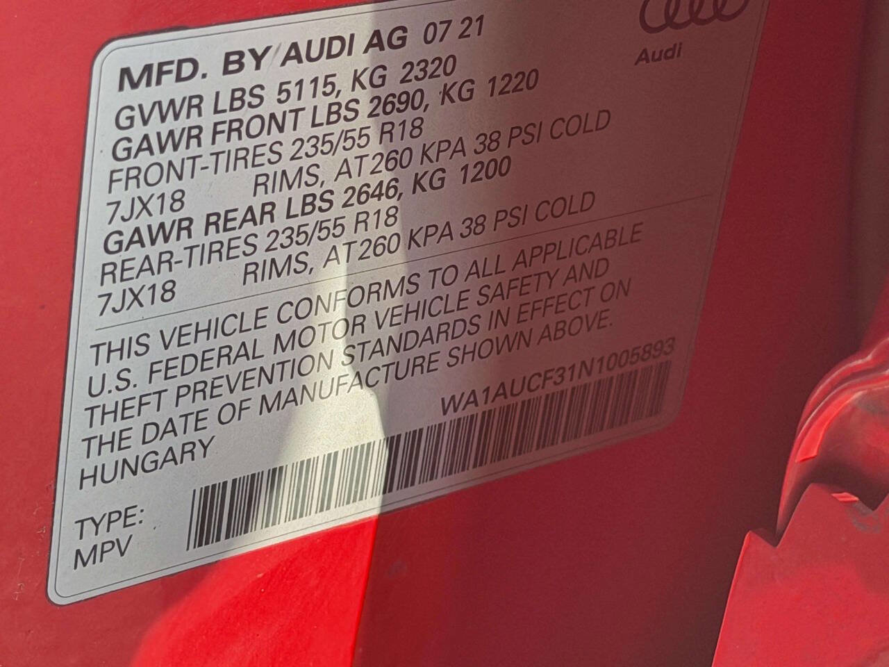 Used 2022 Audi Q3 2.0T Premium image 18