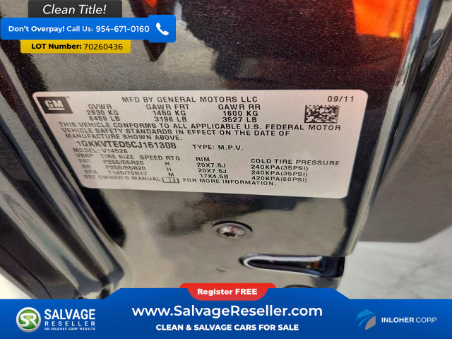 Used 2012 GMC Acadia Denali AWD/4WD image 17