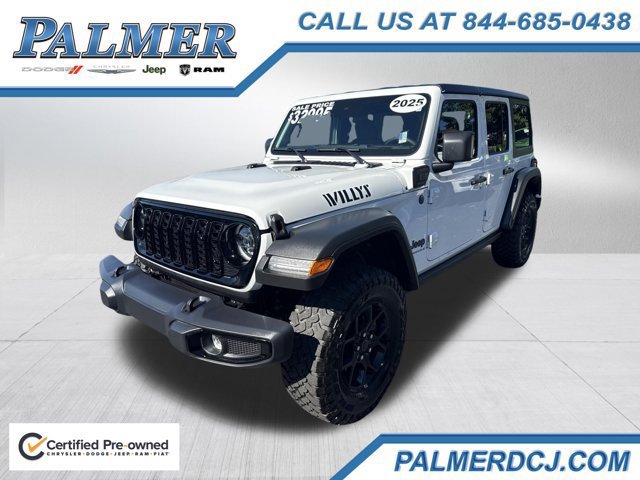 Certified 2025 Jeep Wrangler Unlimited Sport S 4xe
