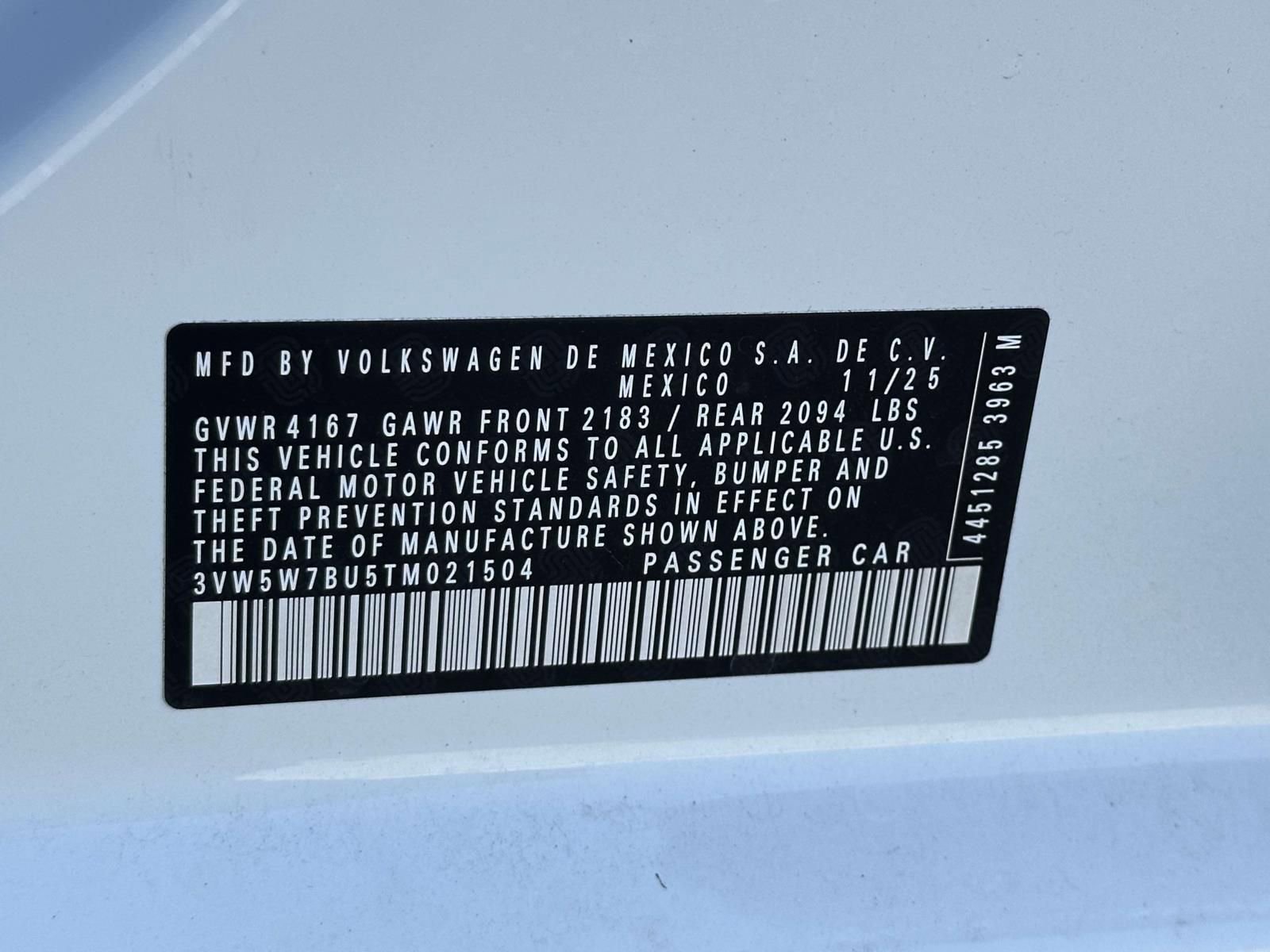 New 2026 Volkswagen Jetta S image 16