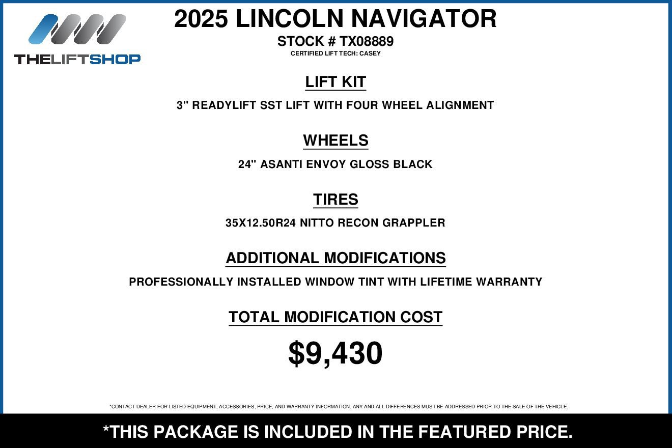 Used 2025 Lincoln Navigator Reserve w/ Jet Appearance Package AWD/4WD image 2