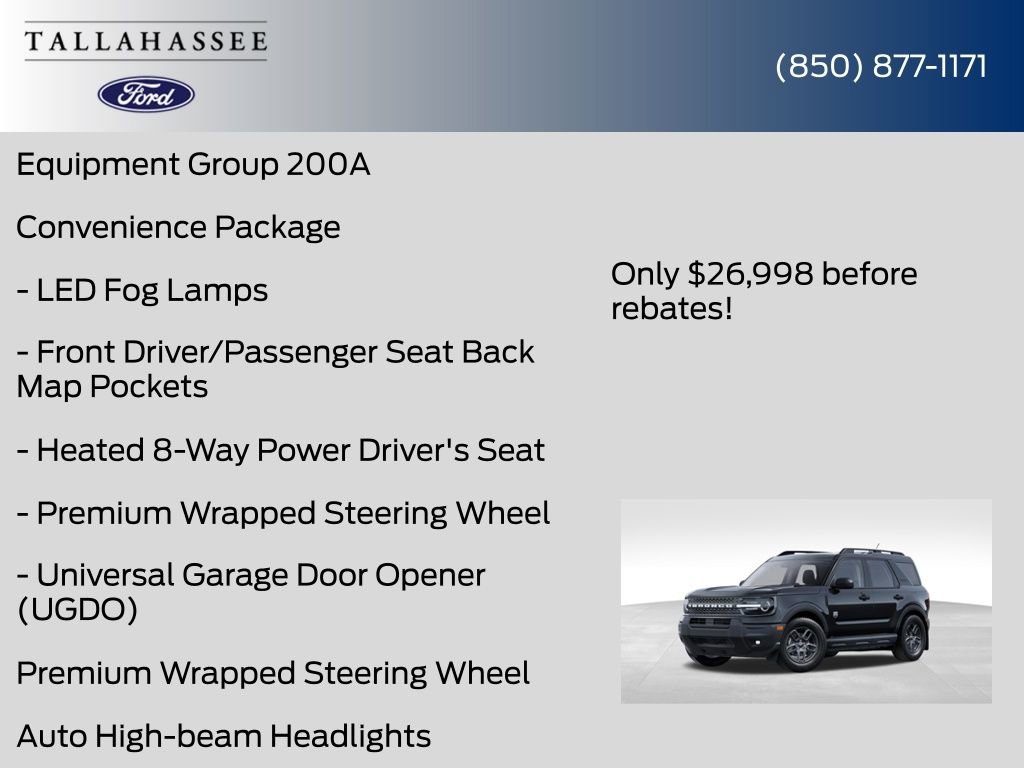 New 2025 Ford Bronco Sport Big Bend w/ Convenience Package image 11