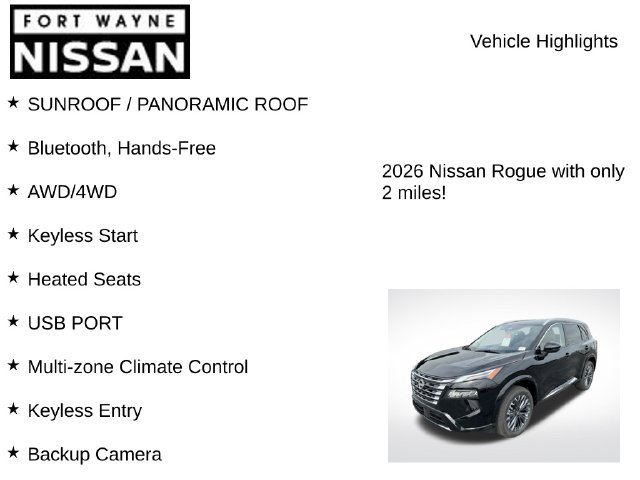 New 2026 Nissan Rogue Platinum AWD/4WD image 7