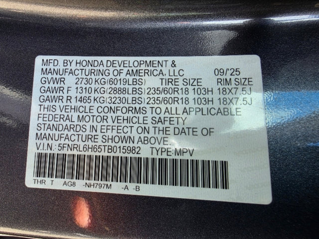 Certified 2026 Honda Odyssey EX-L image 34