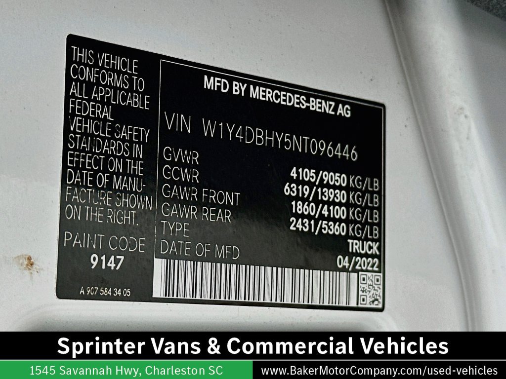 Used 2022 Mercedes-Benz Sprinter 2500 image 31