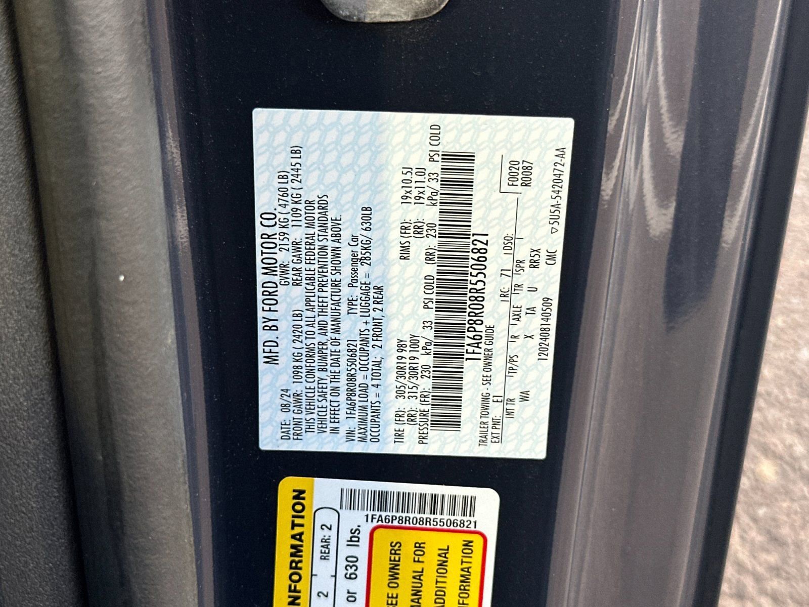 Used 2024 Ford Mustang Dark Horse w/ Dark Horse Handlin Package image 32