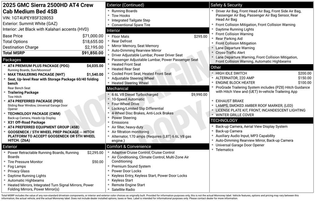 Used 2025 GMC Sierra 2500 AT4 w/ AT4 Premium Plus Package image 35