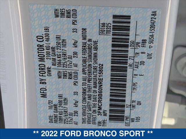 Certified 2022 Ford Bronco Sport Big Bend image 24