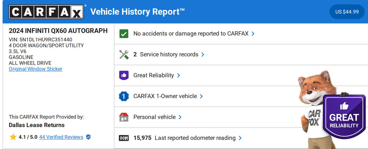 Used 2024 INFINITI QX60 Autograph w/ Cargo Package image 33