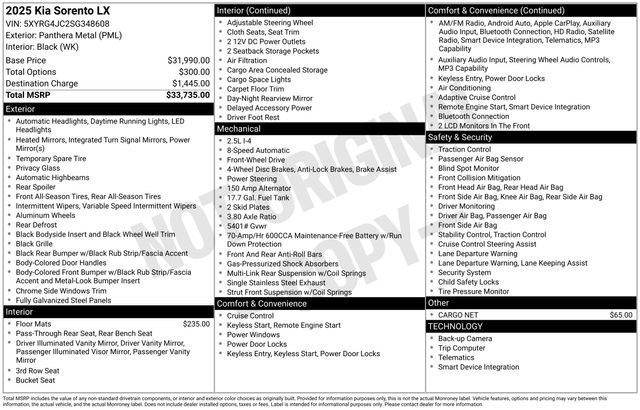 Used 2025 Kia Sorento LX image 4
