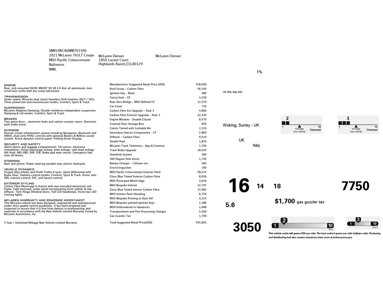 Used 2021 McLaren 765LT image 6