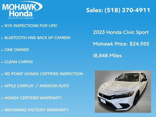 Certified 2023 Honda Civic Sport image 8