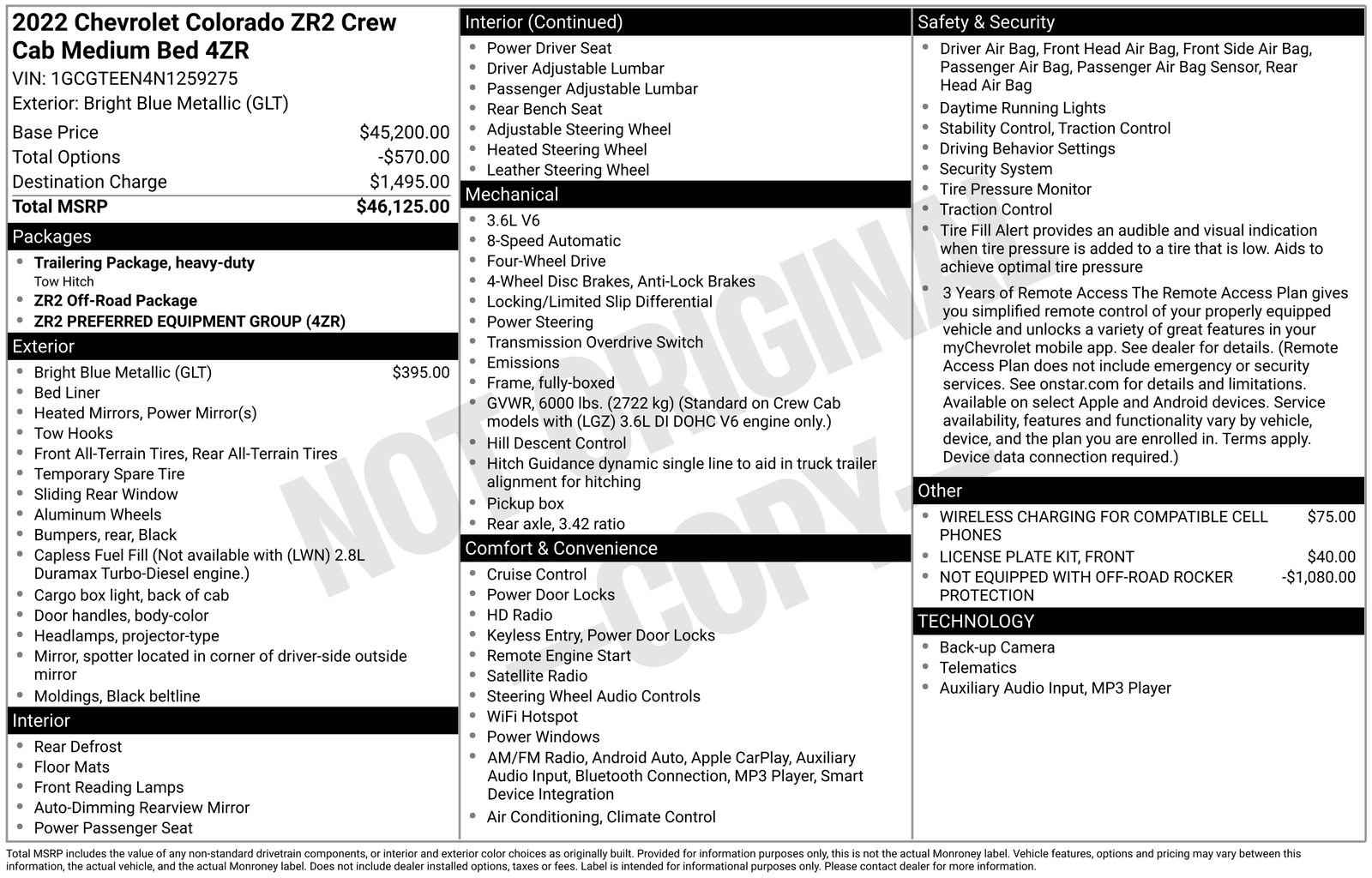 Used 2022 Chevrolet Colorado ZR2 AWD/4WD image 8