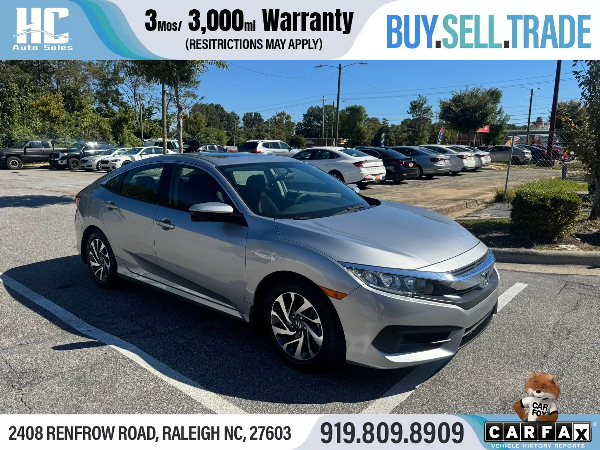 Used 2016 Honda Civic EX image 7