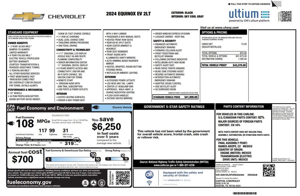 Used 2024 Chevrolet Equinox EV LT FWD image 2