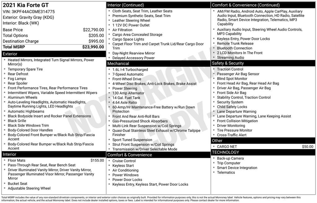 Used 2021 Kia Forte GT image 34