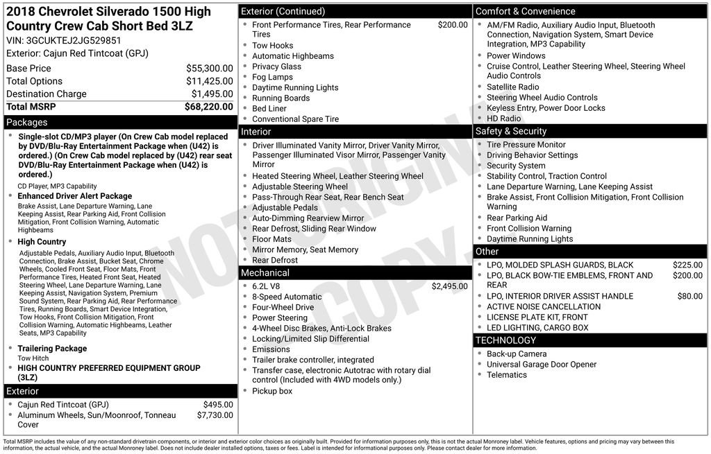 Used 2018 Chevrolet Silverado 1500 High Country image 4