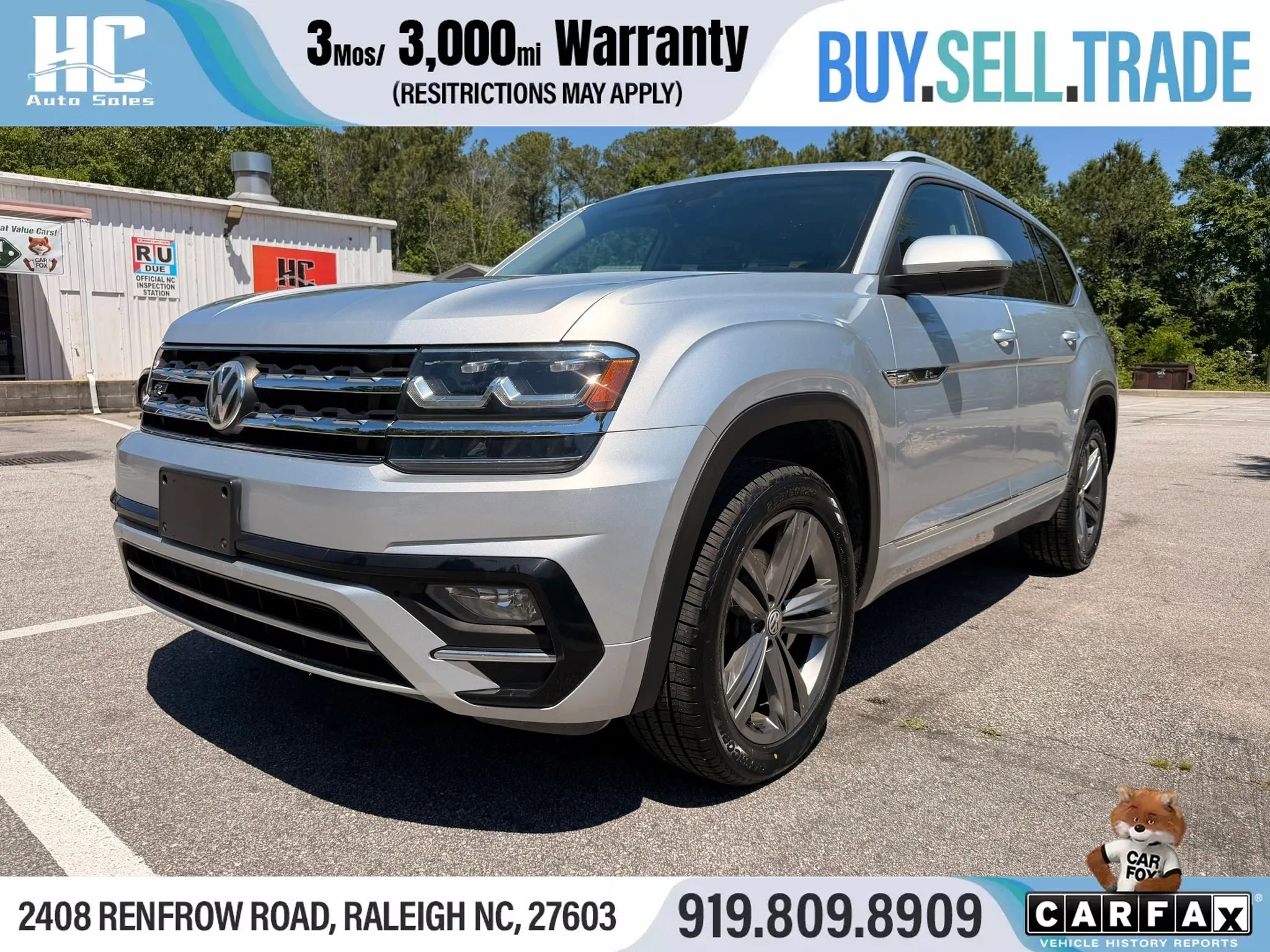Used 2019 Volkswagen Atlas SE w/ Towing Package AWD/4WD image 1