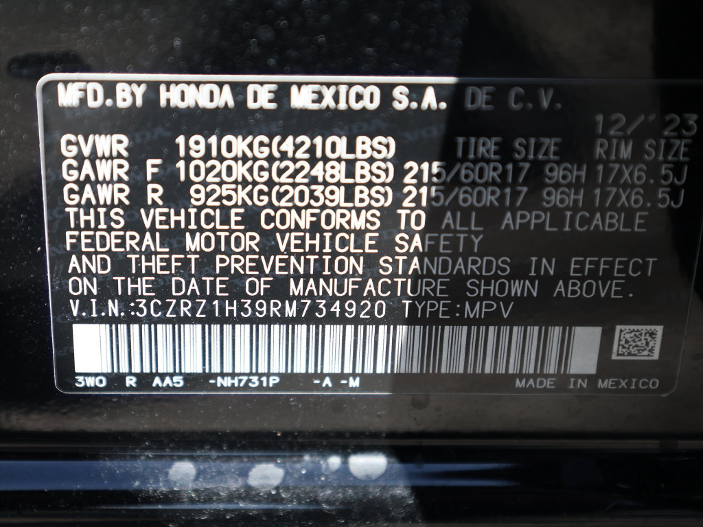 Used 2024 Honda HR-V LX image 37