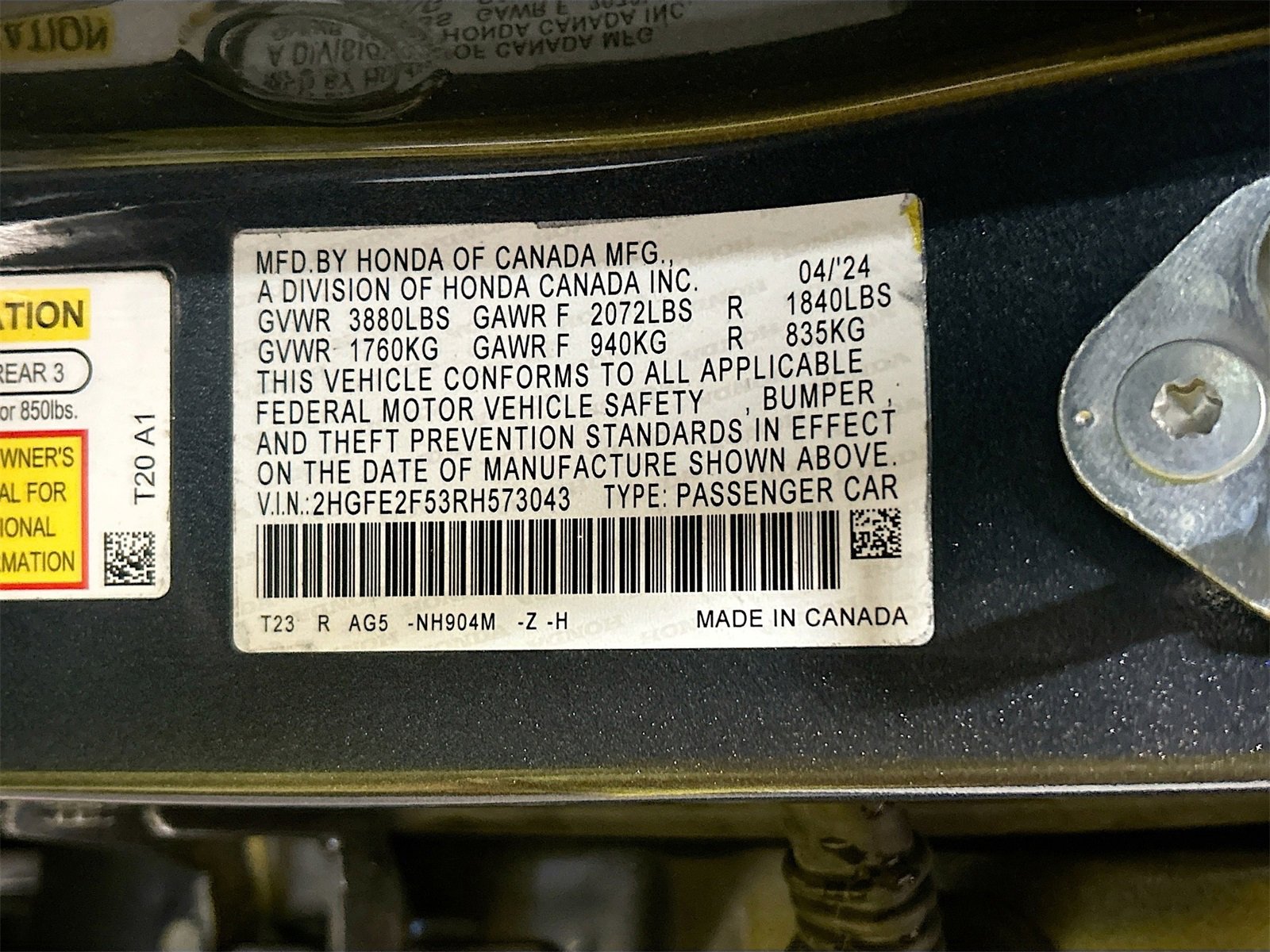 Used 2024 Honda Civic Sport image 30