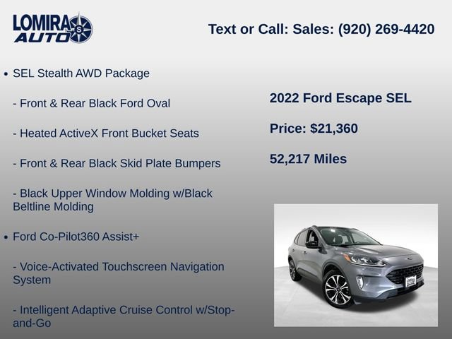 Used 2022 Ford Escape SEL w/ Technology Package AWD/4WD image 14